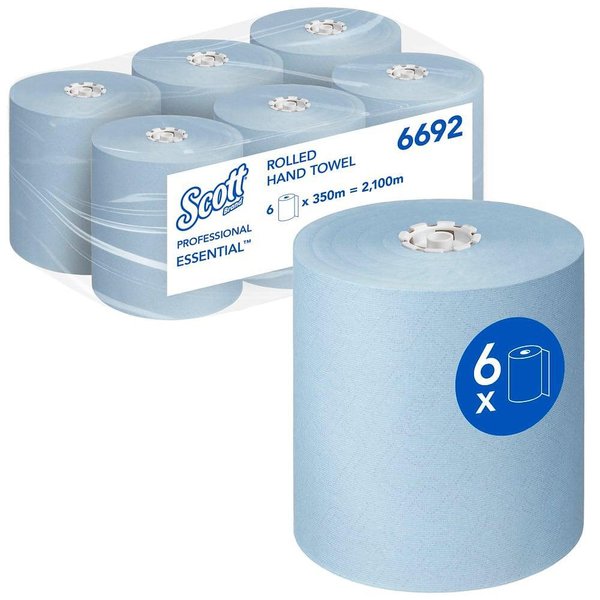 6692 SCOTT MAX кърпи за ръце на ролка-шпула - синя